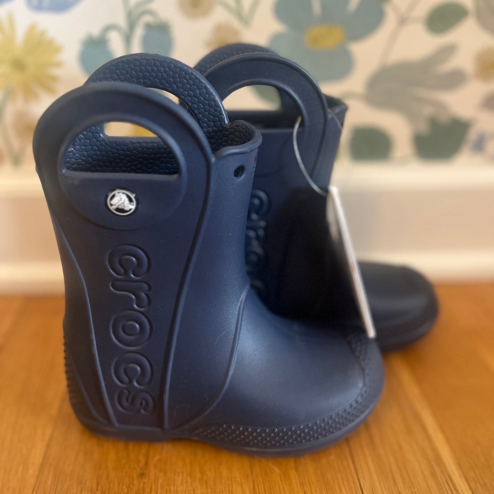 CROCS Kids Navy Blue Rain & Snow Boots